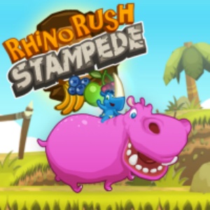 Rhino Rush Stampede - Free Parkour Games